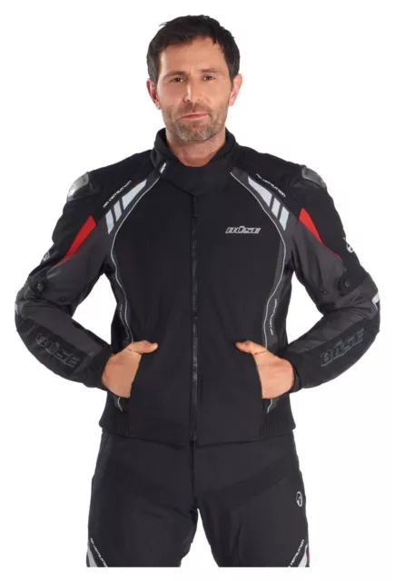 BÜSE B-Racing Motorradjacke Herren mit Protektoren Textil Gr. L