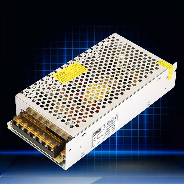 110V-220V AC 24V/5A Switching Power Supply Driver Adapter Voltage Converter 120W