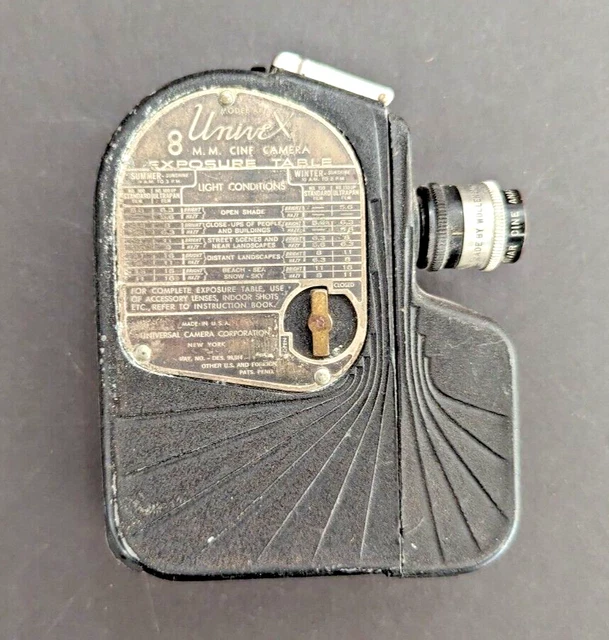 1930's Antique Univex 8mm Cine Movie Camera Model A8 parts repair