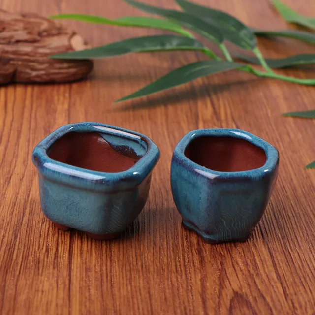 Mini Plant Pots Flower Pot With Holes Garden Chinese Style Bonsai Flowerpot