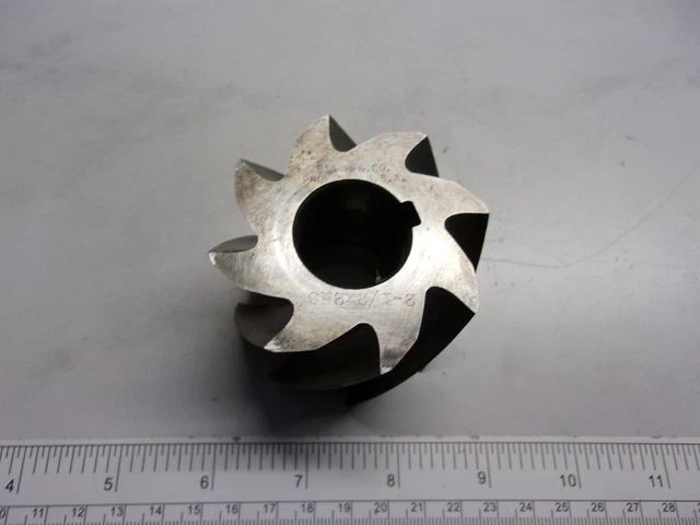 B&S Mfg Co. 2-1/2 X 2, Hss Horizontal Milling Cutter, 2" Cut, 1" Bore, 0664A
