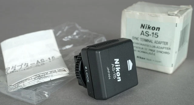 EX+ Nikon AS-15 Sync Terminal Adapter f/Hot Shoe