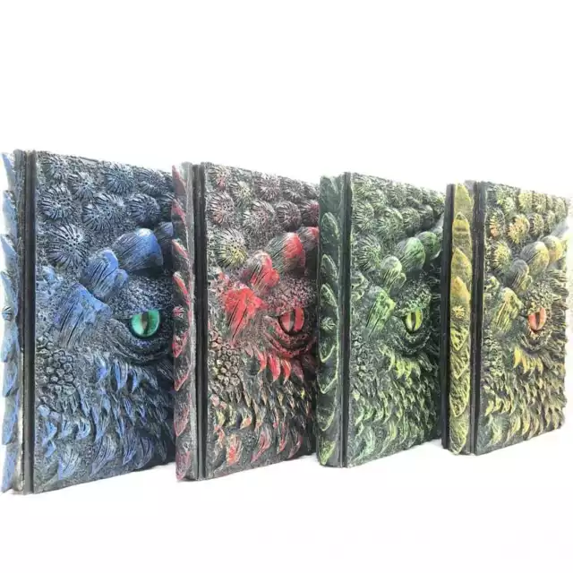 Notebook Dragon Eye 3D resina in rilievo A5 - diario - quaderno di schizzi - 4 colori
