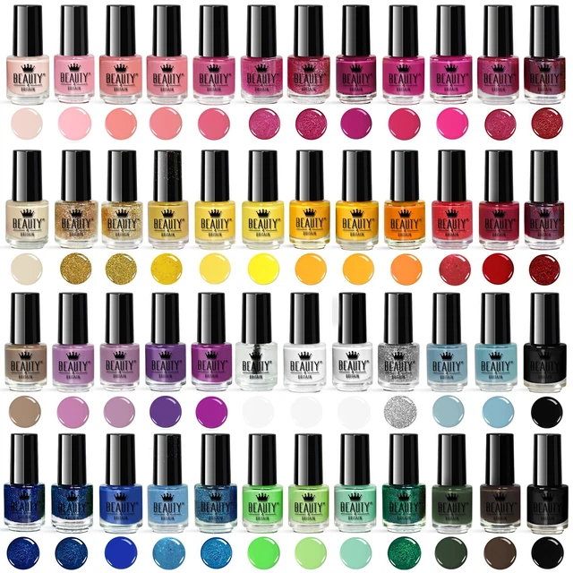 Lot Revendeur 50 Mini Vernis à Ongles Deborah - Multitude De Couleurs, 5ml Chacun