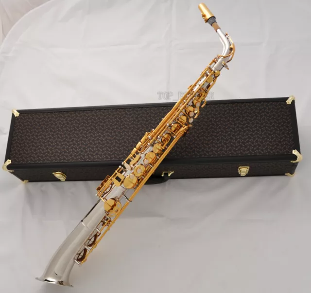 Professional Matte Antique Straight Soprano Saxophone Sax High F# G By  WEIBSTER