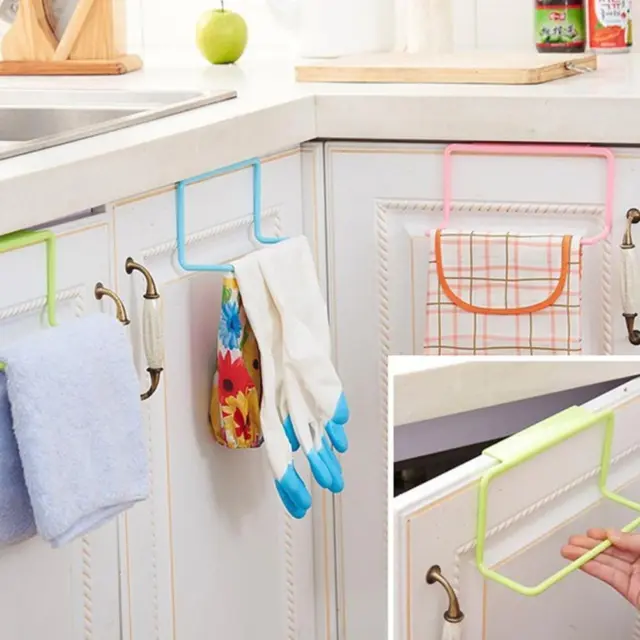 Towel Rack Home Kitchen Rail Wall Mounted Bathroom Hanger Shelf Accessories