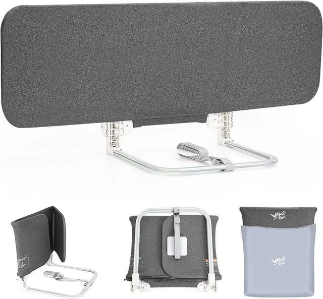 VaVaSoo Kids Bed Rail, 59 inch Rail for Baby with Quick 59 in, Dark Grey