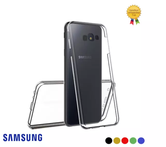 Custodia Cover 360° per GALAXY J4 PLUS + trasparente fronte retro FullBody Tpu