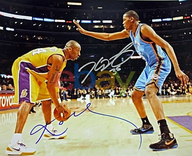 Kobe Bryant & Kevin Durant Signed 8x10 Autographed Photo reprint
