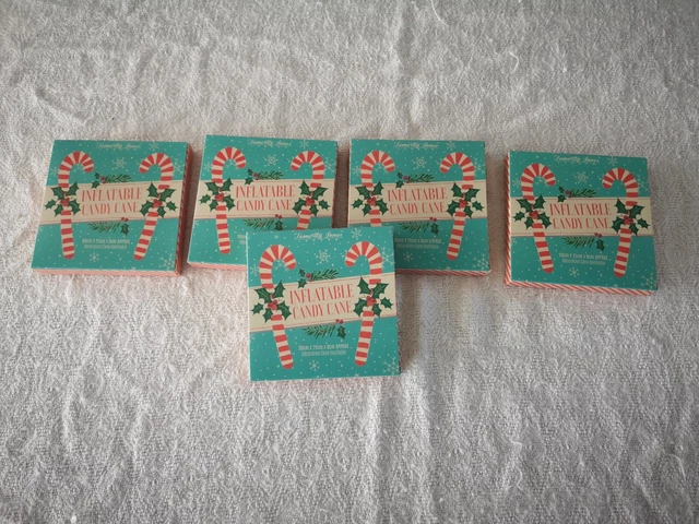5 x Inflatable Candy Canes -  Christmas Secret Santa New Unused Ex-Stock