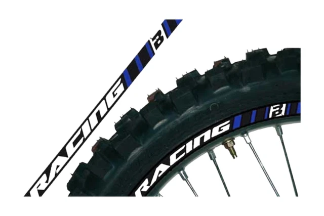 Felgenaufkleber Felgenrandaufkleber BlackBird Racing blau