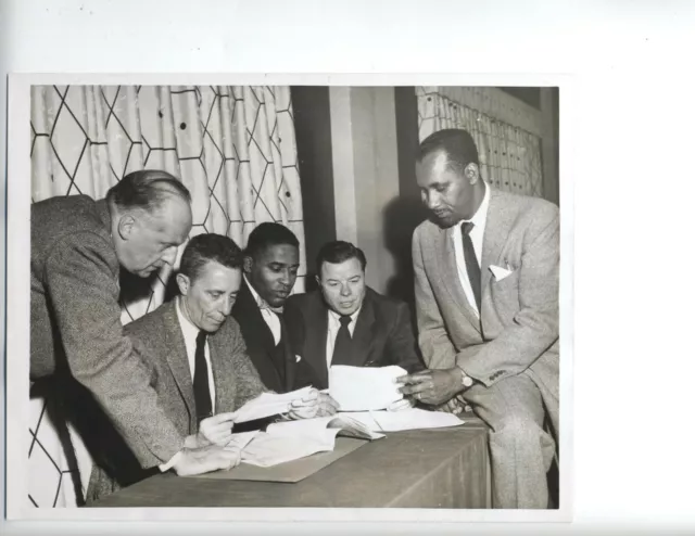 1956 Civil Rights Meeting Photo Car Porters Uaw Naacp Committee Scarce Afl-Cio