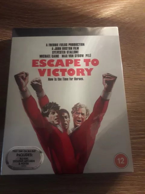 Blu-Ray Escape To Victory Premium Collection Inc Artcards + Poster New Sealed