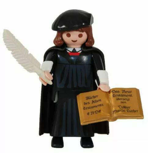 Lote De 4 Playmobil 6099 Martin Lutero/Luther. Retirado Palabra "Ende". Nuevos!. 3