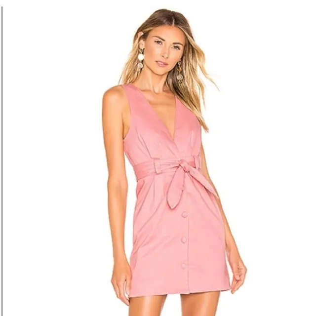 Revolve Lovers + Friends Norah Sleeveless Mini Dress NWT - Pink Size Large