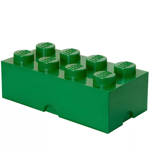 LEGO Storage Brick 8 Dark Green - Room Copenhagen from Tates Toyworld