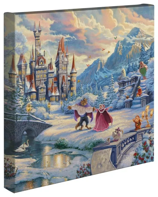 THOMAS KINKADE BEAUTY and the Beast Winter 1000 Piece Schmidt Jigsaw ...