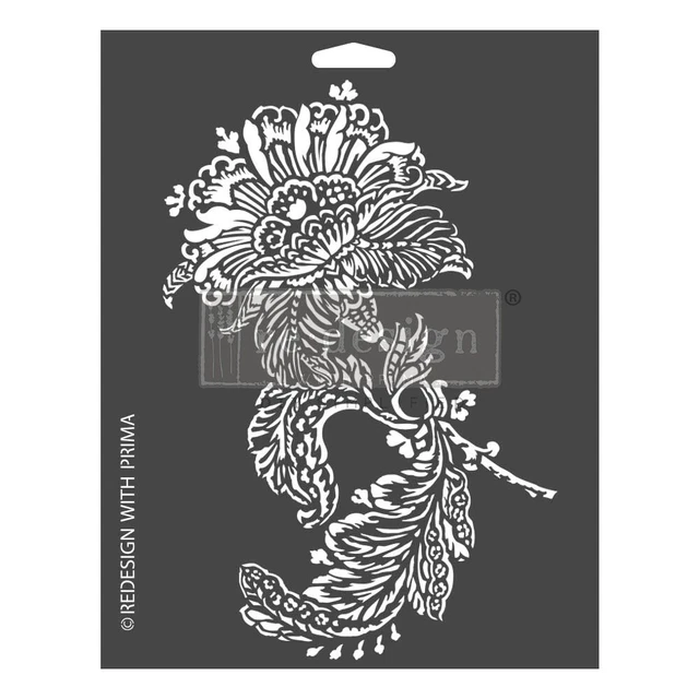 Prima Re-Design Dekor Schablone 9""x12"" verehrter Paisley RE665579
