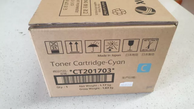 Genuine Xerox CT201703 Cyan Toner for Color 550 560 570 C60 C70 Brand New