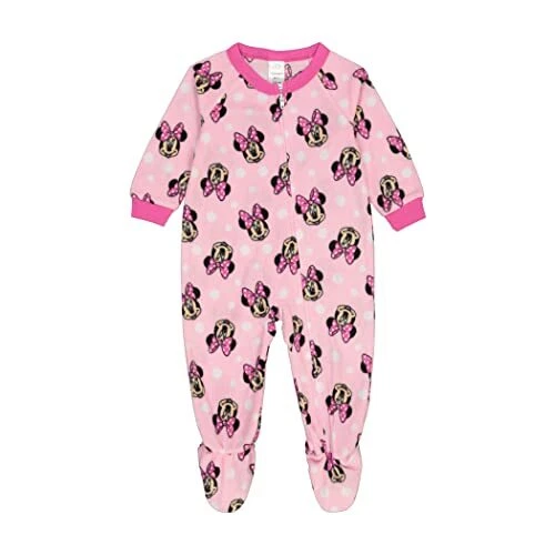 Disney Minnie Mouse Baby Girls Footed Pajamas Blanket Sleeper Sizes 2T-5T (18M)