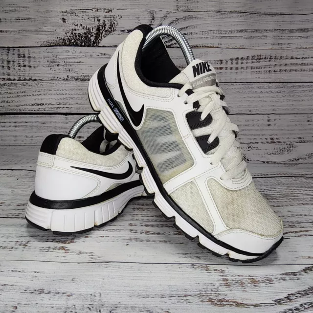 Nike Dual Fusion ST2 Men Sz 8.5 Running Athletic Comfort Sport Shoes Sneak White