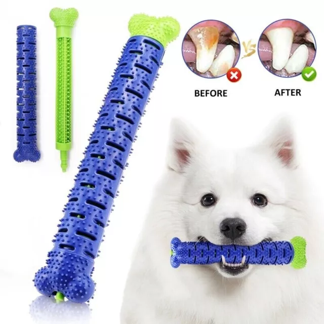 Dog Toothbrush Chew Toy Bone Pet Dental Teeth Brushing Cleaner Stick Oral Care