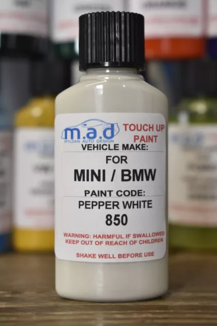 M.a.d Mini Pepper White 850 Paint Touch Up Kit 30Ml Cooper S Countryman D One