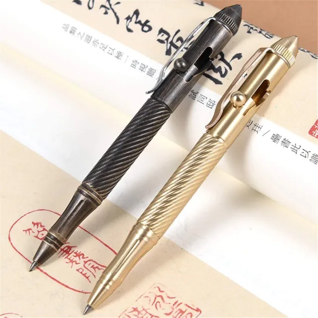 EDC Solid Brass Bolt Action Pen Pocket Tool Signature Pen Tools Pen Outdoor