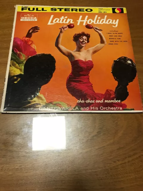 Dante Varela And His Orchestra Latin Holiday Cha Chas Mambos Lp Sexy Cover Decca