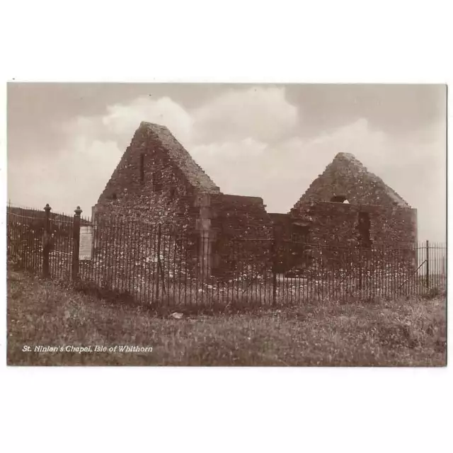 ISLE OF WHITHORN St Ninian's Chapel, Whithorn, RP Postcard Postally Used 1936