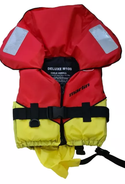 Deluxe Child XS  Life Jacket - Marlin Jacket Excellent Condition 10-15kg