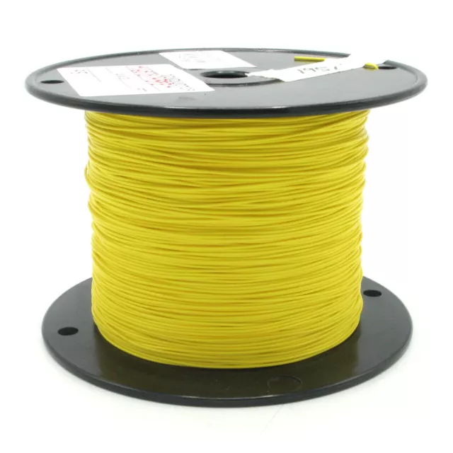 M16878/4BFE4 22AWG Silver Plated, PTFE Teflon Jacketed Wire, Yellow, 100ft