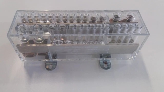 Morsettiera Modulo Ripartitore Modulare 2P x 125A Nr.14 VIE Cembre Z35-DP14B-125