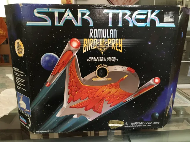 1997 Playmates Star Trek: Electronic Romulan Bird Of Prey Ship.