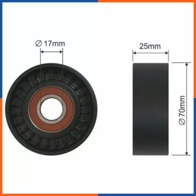 Galet tendeur de courroie d'accessoire pour CITROEN | 96234016, T0203