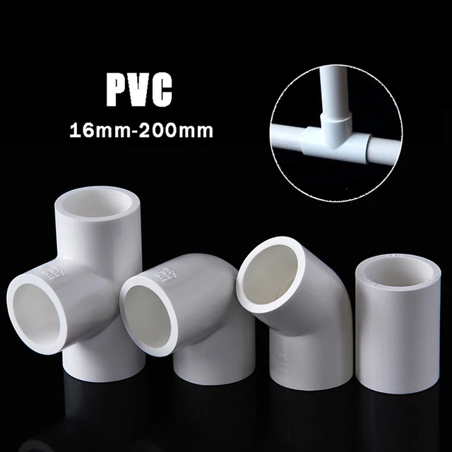 PVC PIPE FITTINGS Stright, Elbow, Tee Connector Adhesive Adapter 16