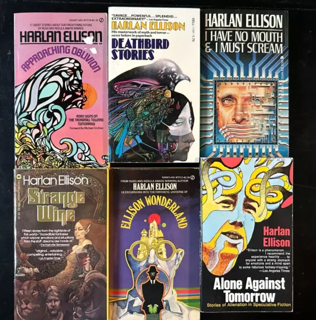 Harlan Ellison - Vintage Paperbacks (Lot of 6) 1970s/80s