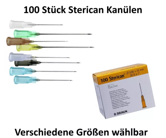 Einmal-Kanülen Injection B.Braun Sterican Différentes Tailles Stérile