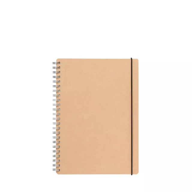 MUJI High-quality paper Double ring notebook Dot grid with Rubber closure A5