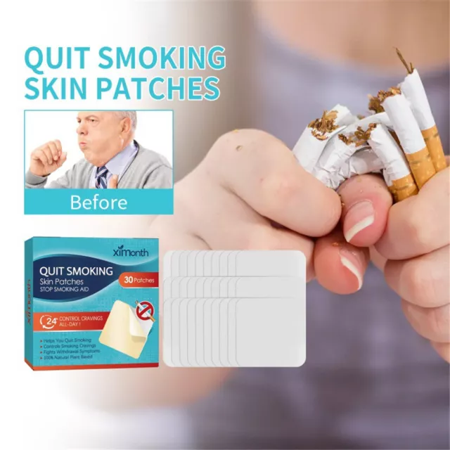 30X Nicotine Patches Stop Smoking Aid Steps 1 Through 3 to Quit Smoking Patches