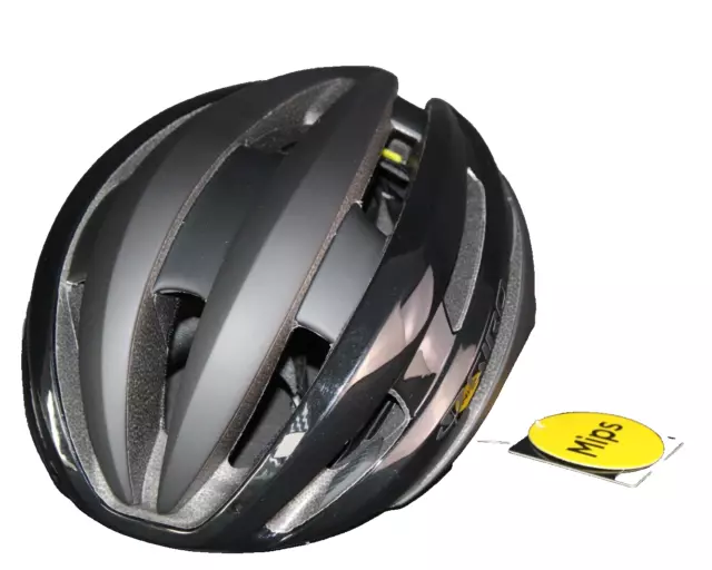 Giro Synthe MIPS II Rennradhelm Fahrradhelm Schwarz Größe M/55-59, R8 N