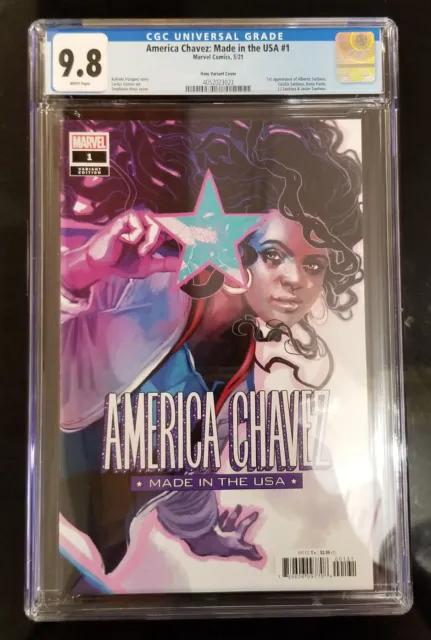 America Chavez Made In The Usa 1 Cgc 9.8 Marvel Comics 2021 1St Alberto Santana