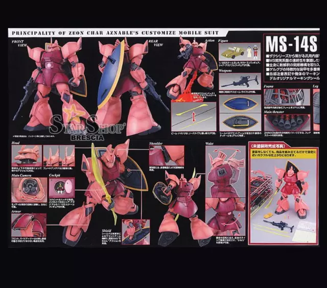 GUNDAM - 1/100 MS-14S Char's Gelgoog Ver. 2.0 Master Grade Model Kit MG Bandai 3