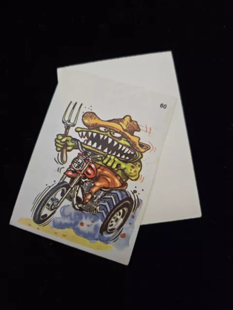 SILLY CYCLES sticker card Donruss 1972 Odd Rods 60