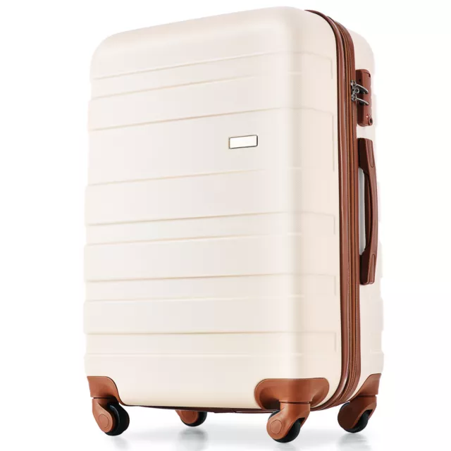 3 Piece Luggage Set ABS Hardshell Lightweight Suitcase Spinner Wheels TSA Lock 2