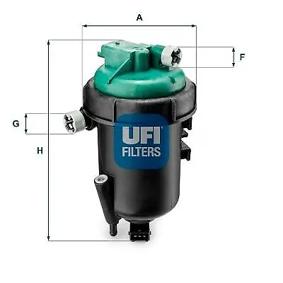 UFI 55.175.00 Kraftstofffilter Leitungsfilter für FIAT Doblo Cargo (223)