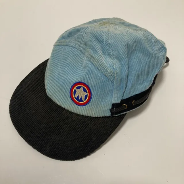Vintage Mambo Hat Cap Mens One Size Blue Corduroy