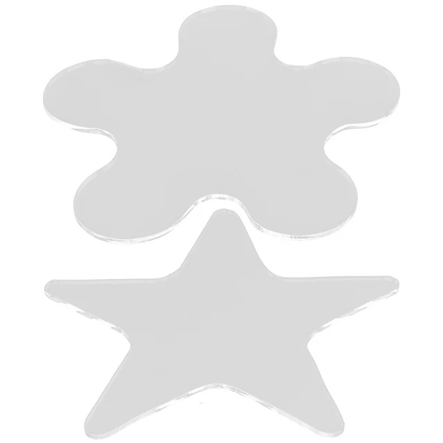 2 piezas de reglas de acolchado plantillas de costura transparentes
