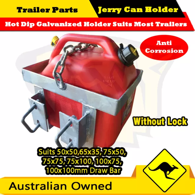 20L Hot Dip Galvanized Jerry Can Holder suits Squat Style Fuel Can