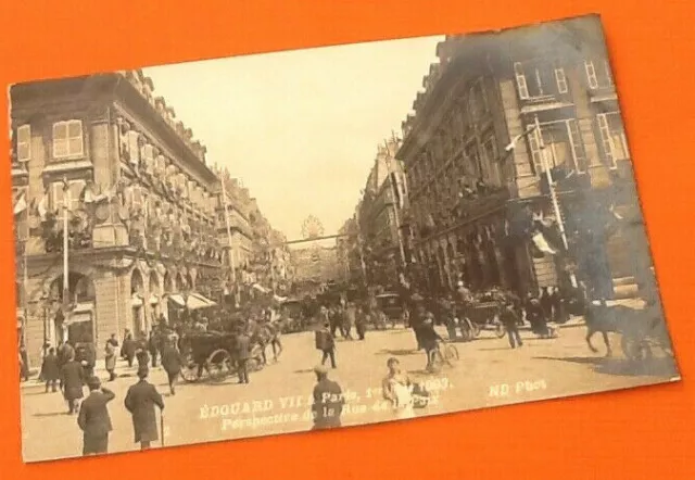 Postkarte Antike Edouard VII IN Paris (1903) Perspektive De La Rue
